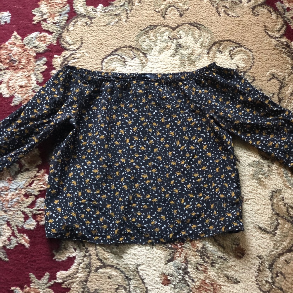 EUC Madewell cropped blouse
